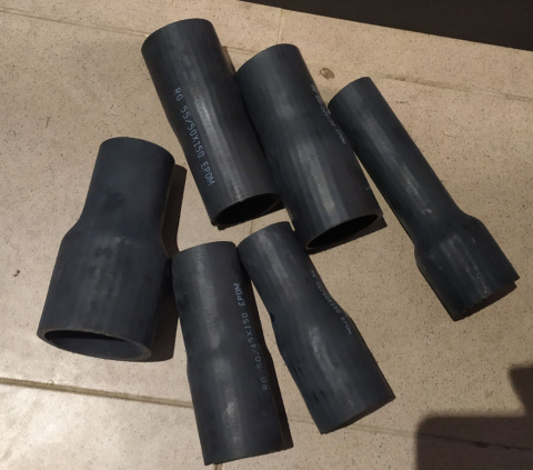 Łącznik redukcyjny EPDM fi50/45x150 Łącznik redukcyjny EPDM fi50/45x150