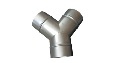 Trójnik Y ocynk went kominek PUR 250/250/250 mm Trójnik Y ocynk went kominek PUR 250/250/250 mm