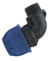 Złączka kolano PExGZ 63x2 1/2" PN16 Złączka kolano PExGZ 63x2 1/2" PN16