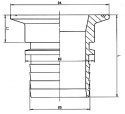 Złącze trójzaciskowe TRI Clamp DN32,4/50,5 do węża