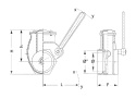 Zasuwa dźwigniowa 2½" , dwa gwinty