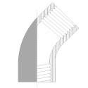 Kolano 1/4&amp;amp;amp;quot; nierdzewne 45st GW/GW