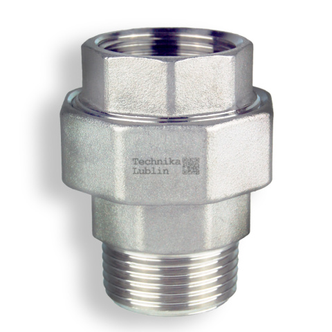 Śrubunek 1.1/4" nierdzewny, płaski GW/GZ Śrubunek 1.1/4" nierdzewny, płaski GW/GZ