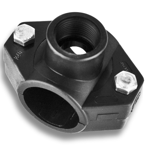 Opaska siodłowa obejma na rurę PE 75x5/4 GW PN10 Opaska siodłowa obejma na rurę PE 75x5/4 GW PN10