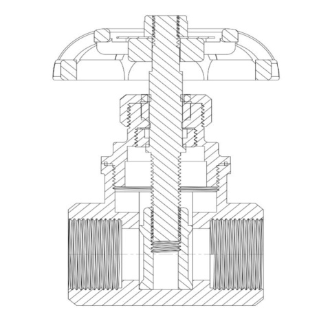 Zasuwa nierdzewna 2" GW 16bar +180stC, typ907