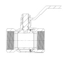 Zawór 3-drożny 1.1/4" 16bar typ T