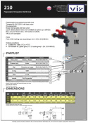 Zawór kulowy wypływowy PP 3/4" GZ 10bar typ 210