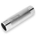 Sztucer 1.1/2" L-200mm, rura ocynk gwintowana obustronnie