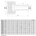 Końcówka węża 25mm x gw 1" Polipropylen 6bar