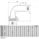 Końcówka węża 90st. 32mm x nakrętka gw 1.1/4" Polipropylen 6bar