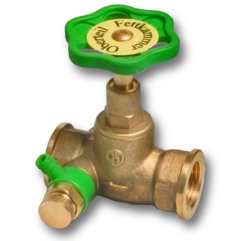 Zawór grzybkowy 3/4" mosiężny z odpowietrznikiem