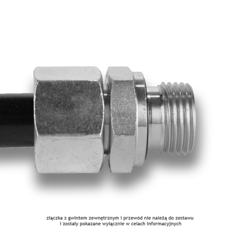 5x Zakucie do przewodów pneumatyki 12mm gwint M18x1,5