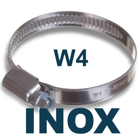 5x opaska ślimakowa 8-12 W4 nierdzewna