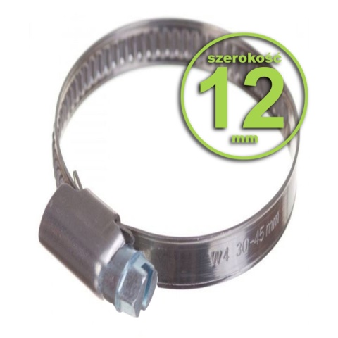 5x opaska ślimakowa poszerzana 12-20 W4 nierdzewna