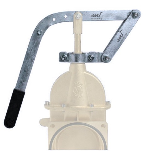 Dźwignia zasuwy nożowej 8"