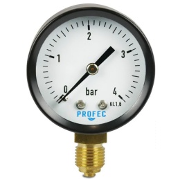 Manometr 0 - 6 bar 50mm, suchy, dolny, GZ1/4