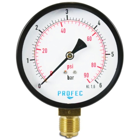 Manowakuometr -1 - 3bar 100mm, suchy, dolny, GZ1/2"