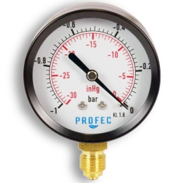 Manometr 0 - 1 bar 63mm, suchy, dolny, GZ1/4