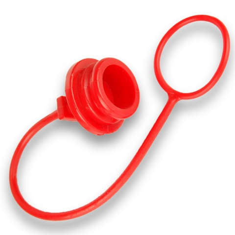 Zaślepka gniazd szybkozłącza czerwona 1"