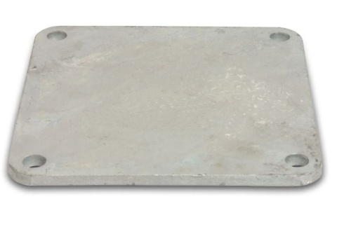 Kołnierz kwadratowy, zaślepiający 4", 5", 6" rozstaw otworów 150x150mm