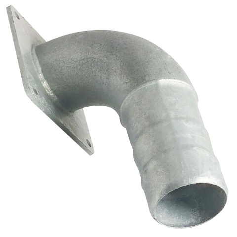 Łuk 90st. kołnierz 6" x króciec węża 152mm