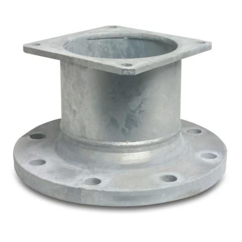 Złącze kołnierzowe 6"xDN150, kołnierz kwadratowy x okrągły
