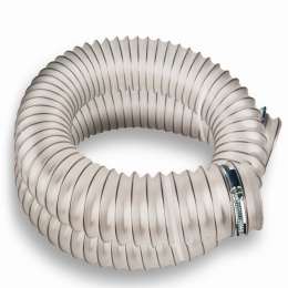 Wąż, rura 63mm x 1m z opaskami, do podajnika pelletu pieca CO