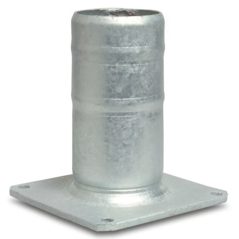 Złącze z kołnierzem 8" kwadr, króciec węża 200, rozstaw otw. 180x180mm